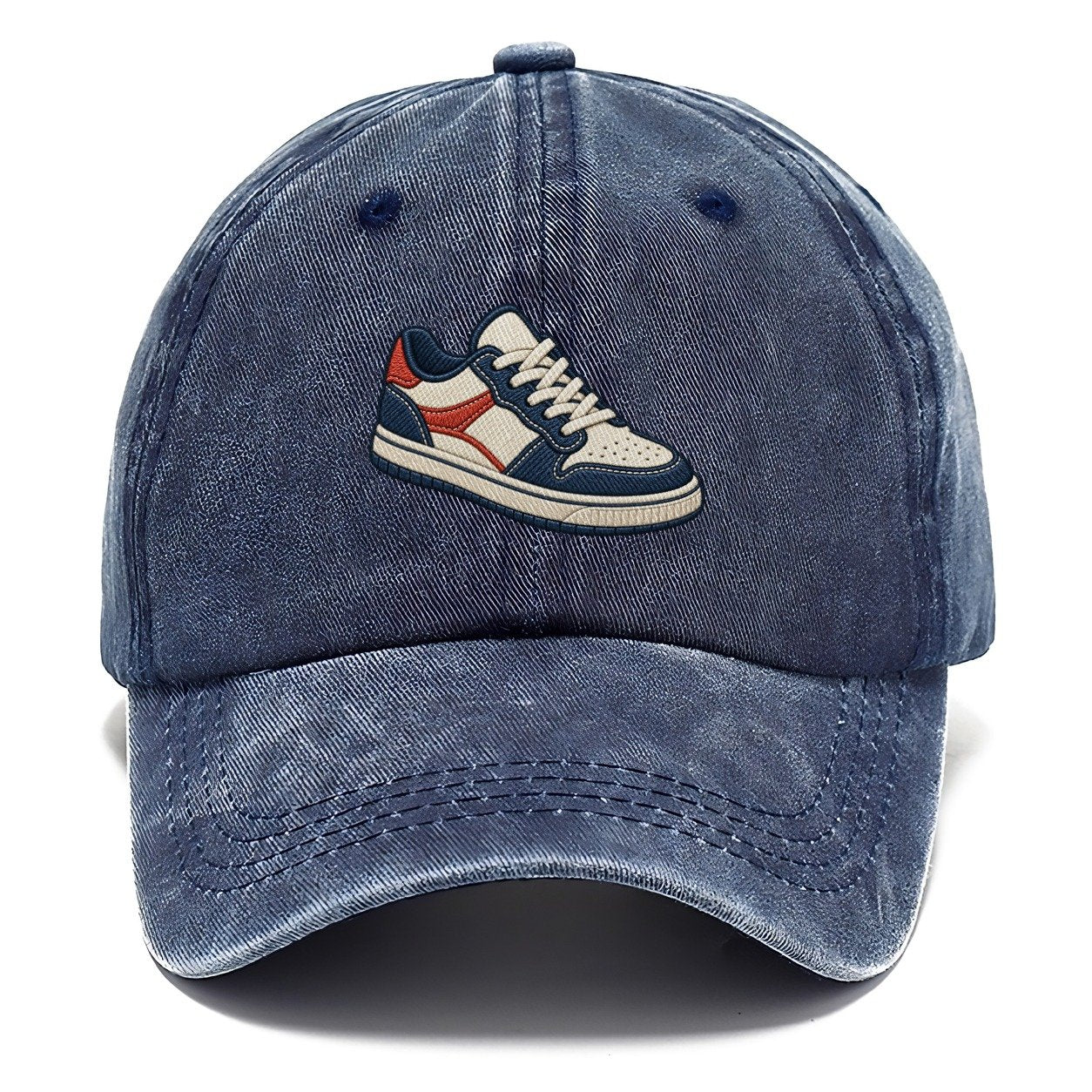 Low Top Court Sneaker Tiny Solo Marks Classic Cap – Twilight Navy