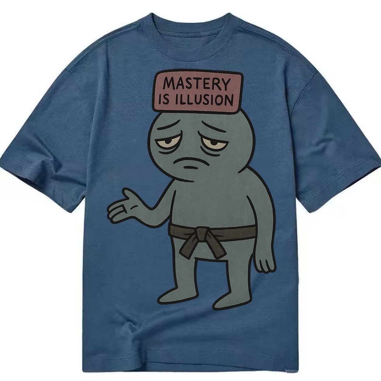 Black Pug Charming Companion Classic T-shirt – Twilight Navy