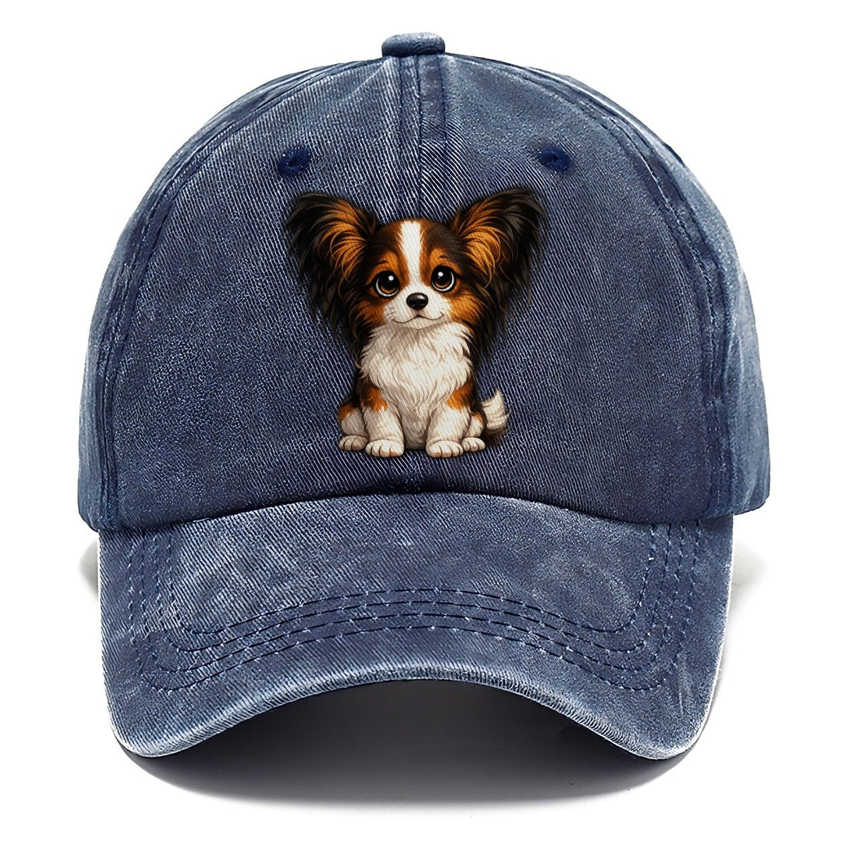 Papillon Sitting Sweetheart Classic Cap – Twilight Navy