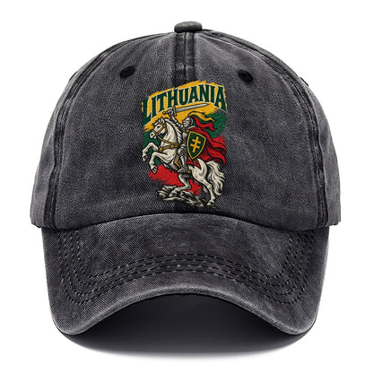 Lithuania Woodcut Badge Classic Cap – Graphite