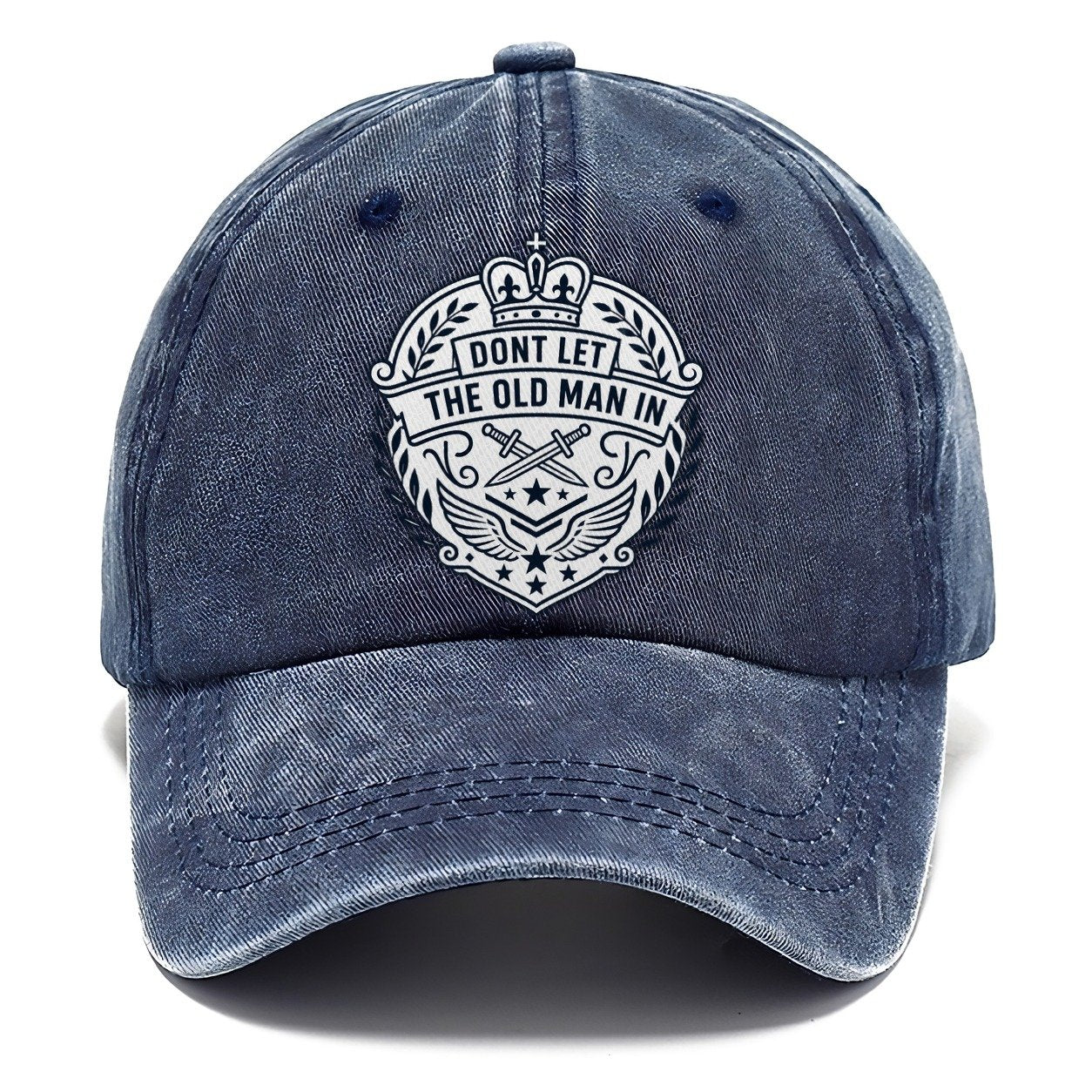 Don't Let the Old Man In Line Art Classic Cap – Twilight Navy