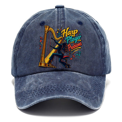 Harp Player Problems Music Instruments Classic Cap – Twilight Navy