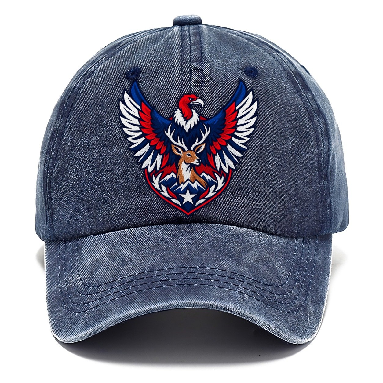 Chile Minimal Emblem Country Logos Classic Cap – Twilight Navy