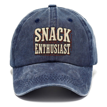 Snack Enthusiast American Wit Classic Cap – Twilight Navy