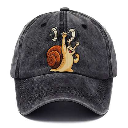 Snail Slow Gains Animal Lifters Classic Cap – Graphite