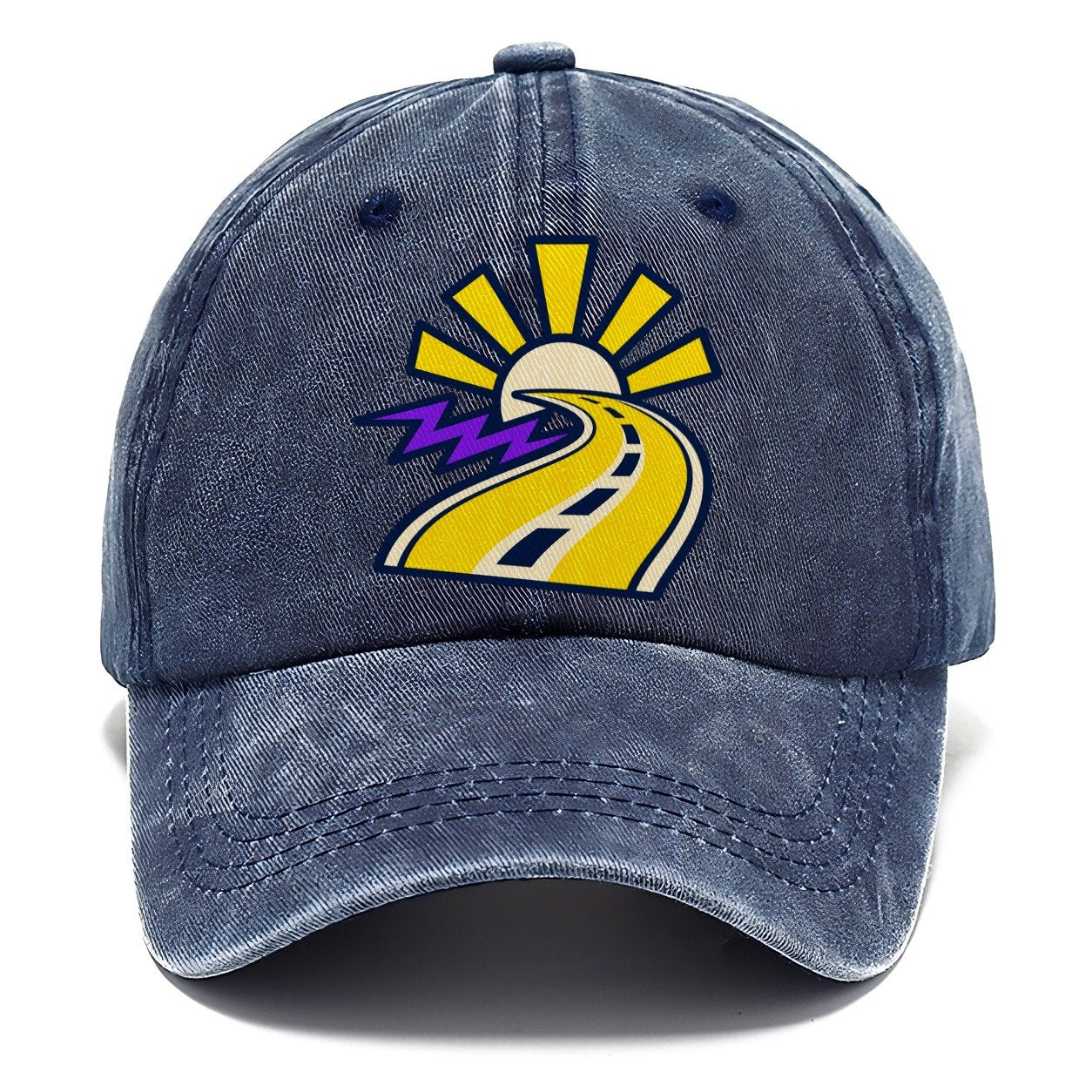 Road To Sunburst 90S Running Clubs Classic Cap – Twilight Navy