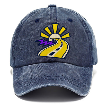 Road To Sunburst 90S Running Clubs Classic Cap – Twilight Navy