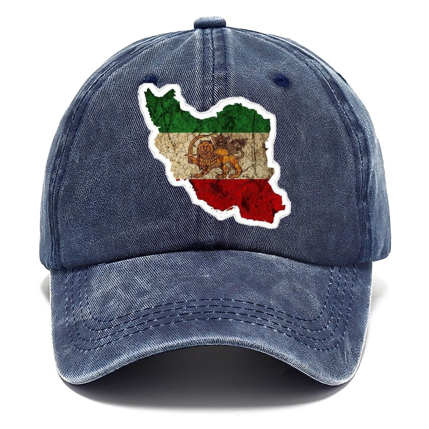 Iran Map Sticker Classic Cap – Twilight Navy