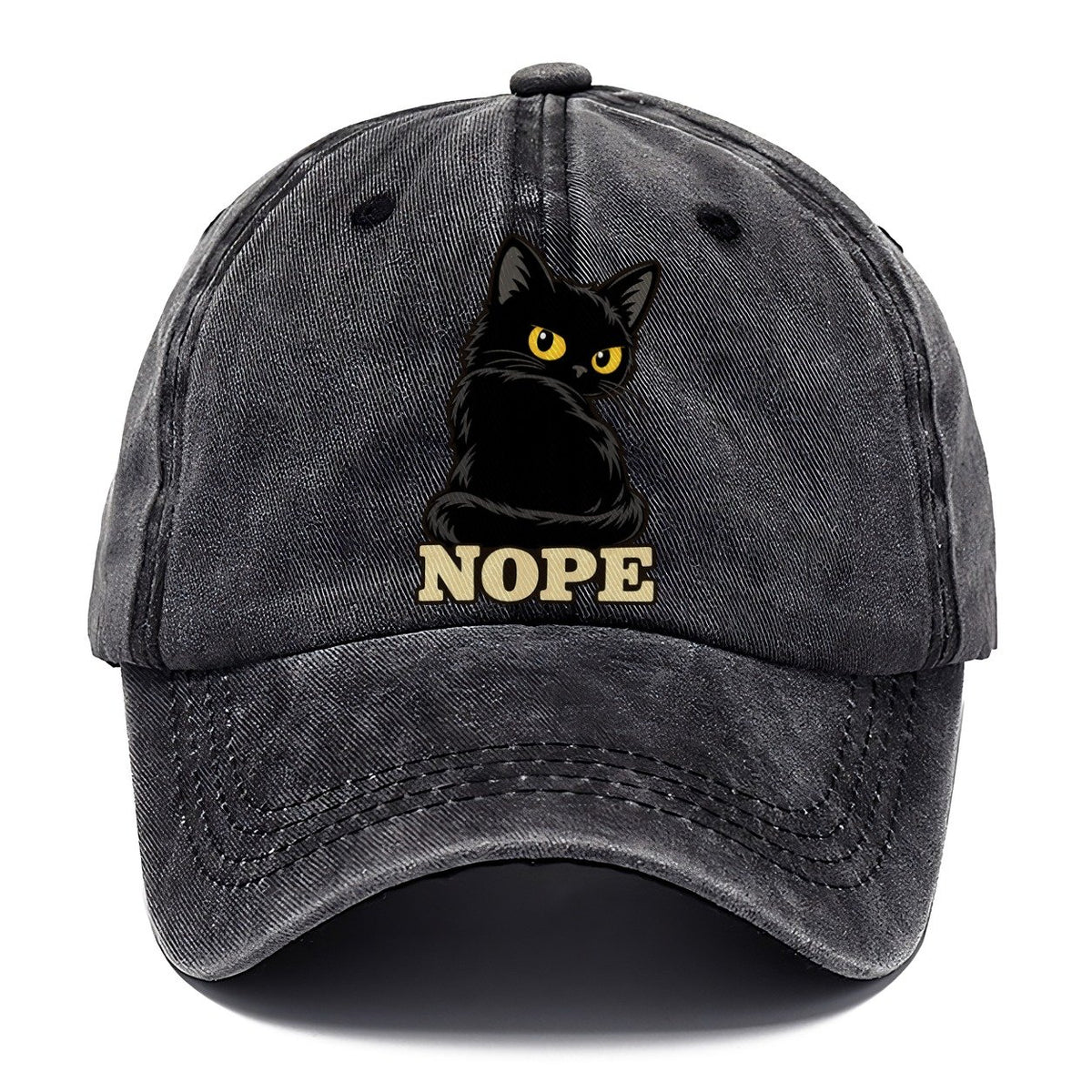 Black Cat Nope Fan Favorites Classic Cap – Graphite