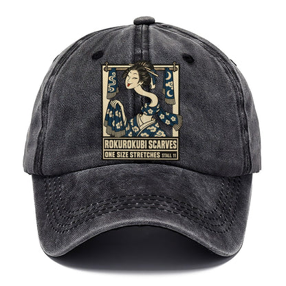 Rokurokubi Scarves Yokai Night Market Classic Cap – Graphite