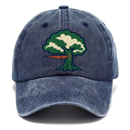 Tree Impact Diagram Disc Golf Classic Cap – Twilight Navy