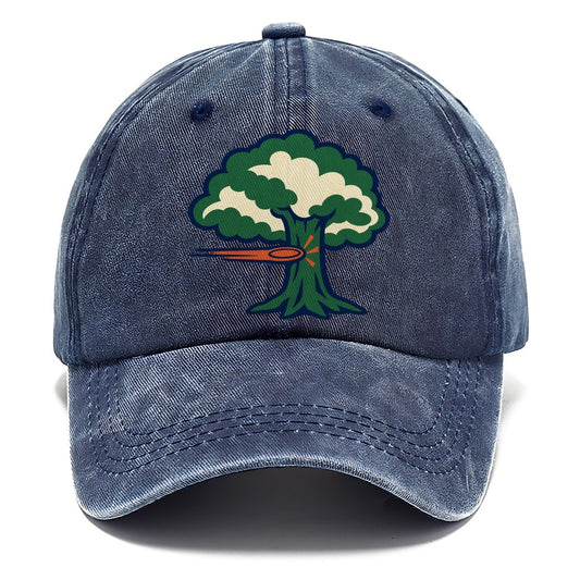 Tree Impact Diagram Disc Golf Classic Cap – Twilight Navy