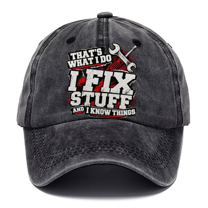 That's What I Do Fix Stuff Classic Cap – Graphite