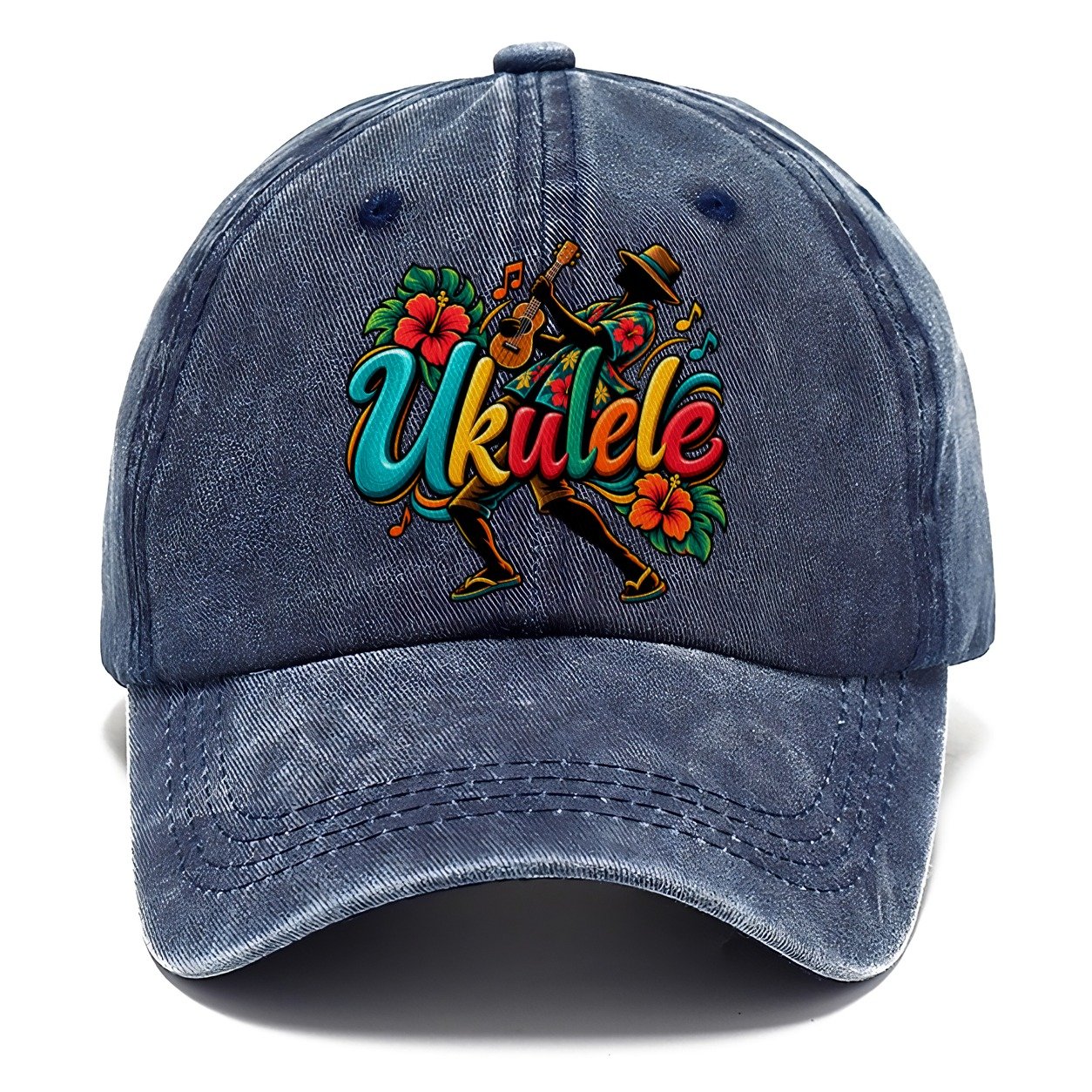 Ukulele Wordmark Music Instruments Classic Cap – Twilight Navy