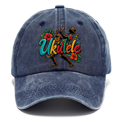 Ukulele Wordmark Music Instruments Classic Cap – Twilight Navy
