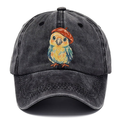 Chick in Red Beret Classic Cap – Graphite