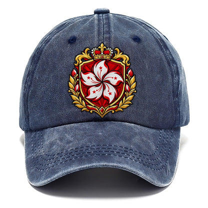 Hong Kong Heraldic Crest Country Logos Classic Cap – Twilight Navy
