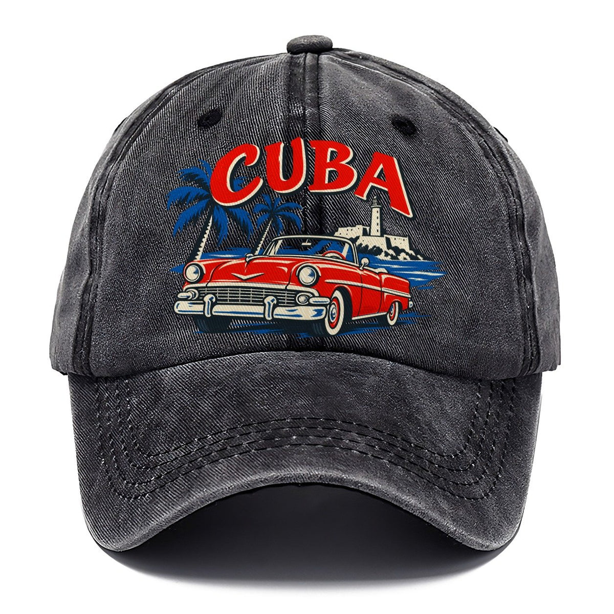 Cuba Retro Badge Classic Cap – Graphite