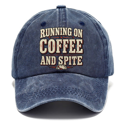 Running On Coffee And Spite American Wit Classic Cap – Twilight Navy