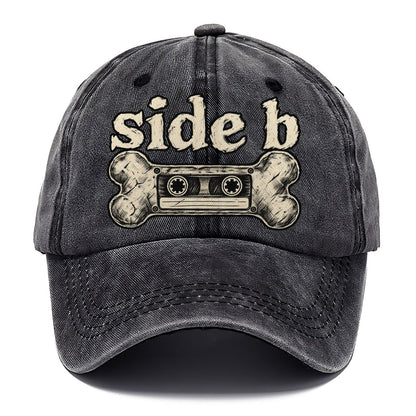A Dog Bone Drawn As A Cassette Tape Bark For Me Classic Cap – Graphite