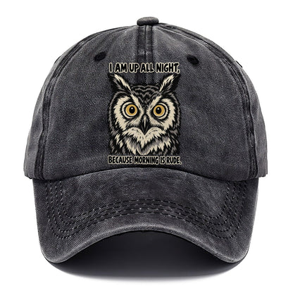 I Am Up All Night Feral Logic Classic Cap – Graphite