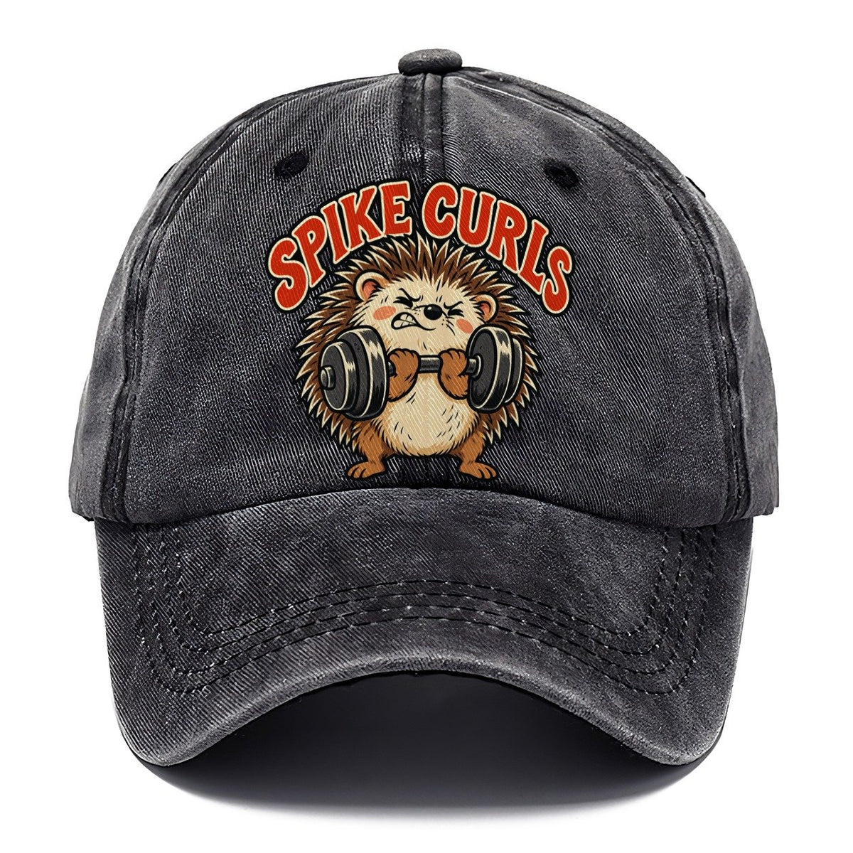 Hedgehog Spike Curls Animal Lifters Classic Cap – Graphite