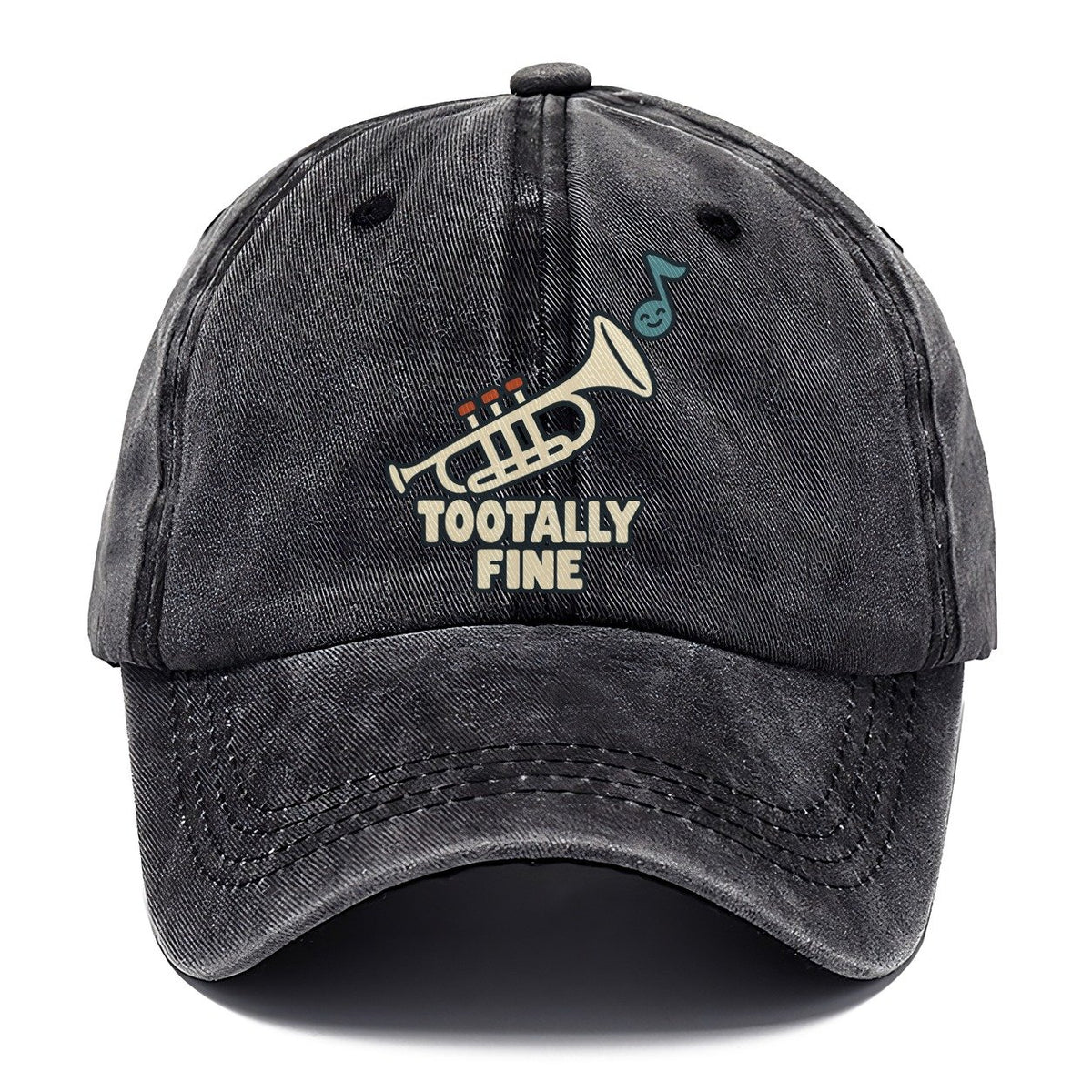 Tootally Fine Familiar Punchlines Classic Cap – Graphite