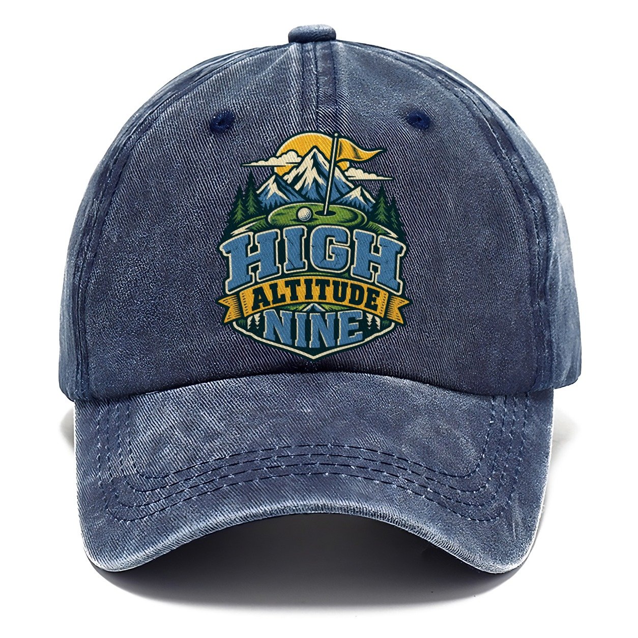 High Altitude Nine Golf Life Classic Cap – Twilight Navy