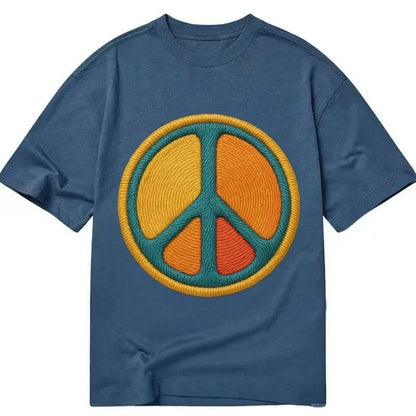 Golden Peace Classic T-shirt – Twilight Navy