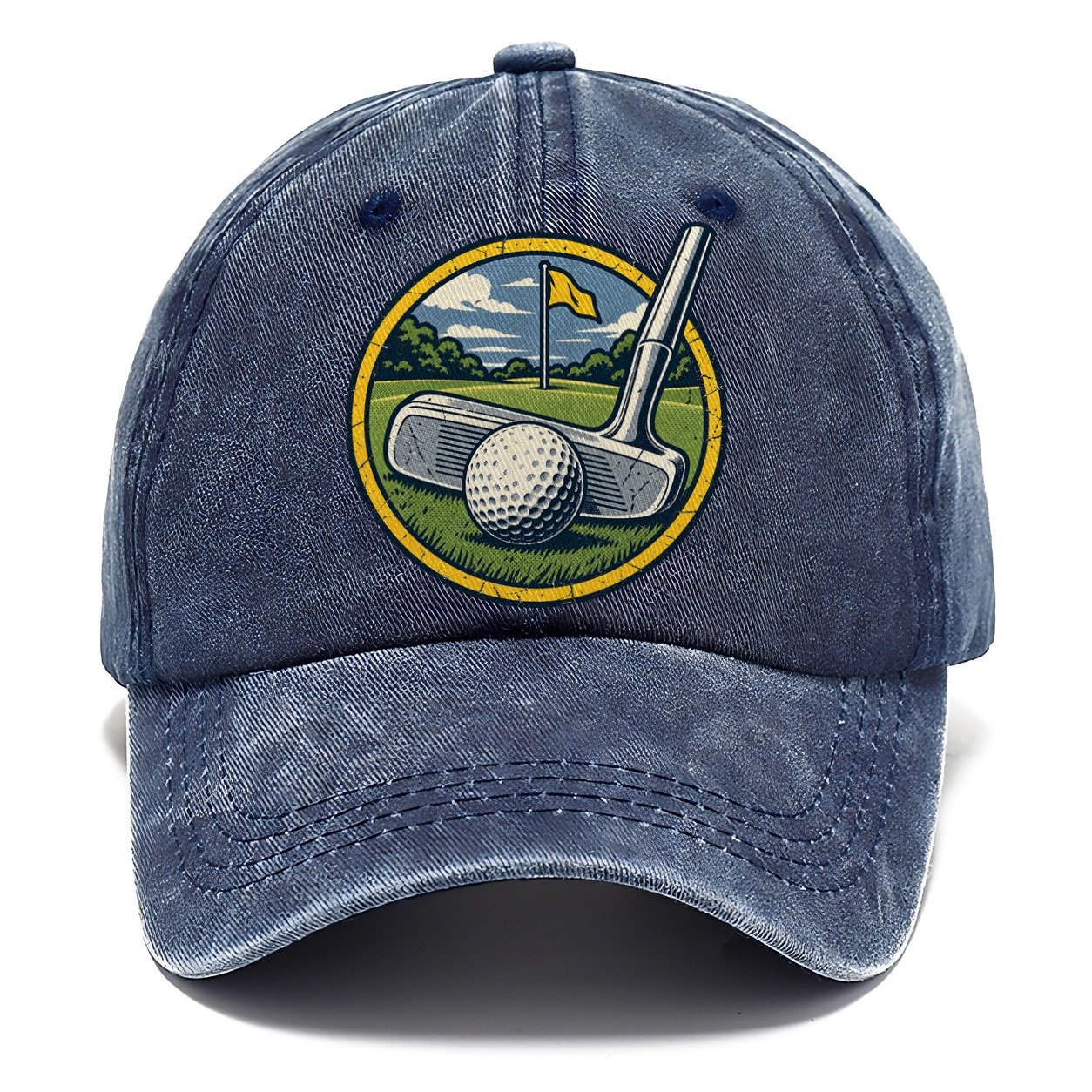 Putter And Ball Circle Golf Life Classic Cap – Twilight Navy