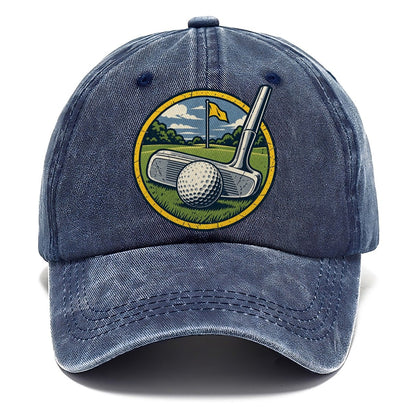 Putter And Ball Circle Golf Life Classic Cap – Twilight Navy