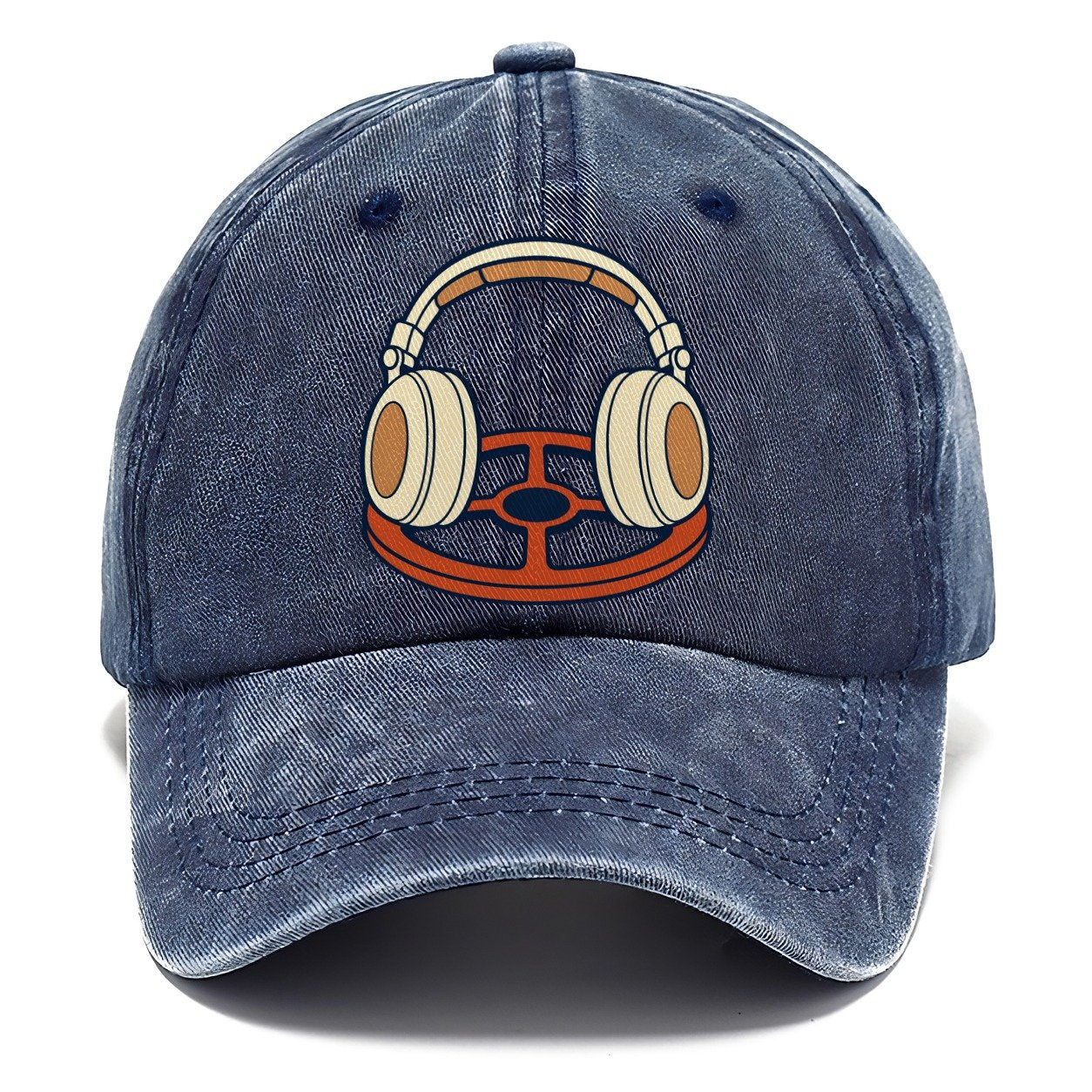 Headphones On The Coil Treasure Hunting Classic Cap – Twilight Navy