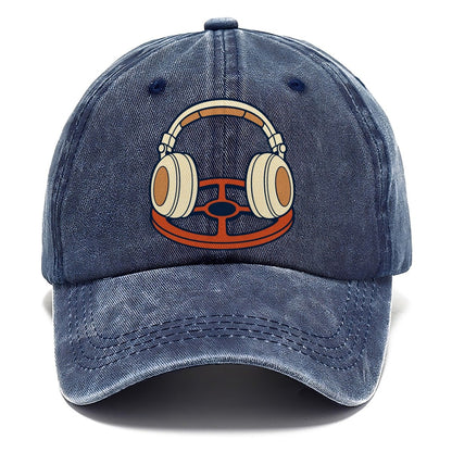 Headphones On The Coil Treasure Hunting Classic Cap – Twilight Navy