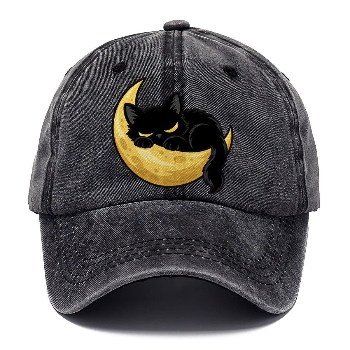 Black Cat Crescent Moon Fan Favorites Classic Cap – Graphite