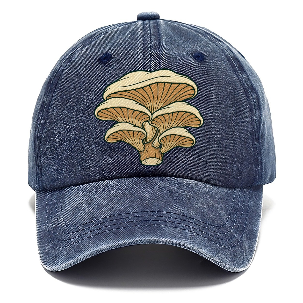 Oyster Shelf Bracket Foraging And Mycology Classic Cap – Twilight Navy
