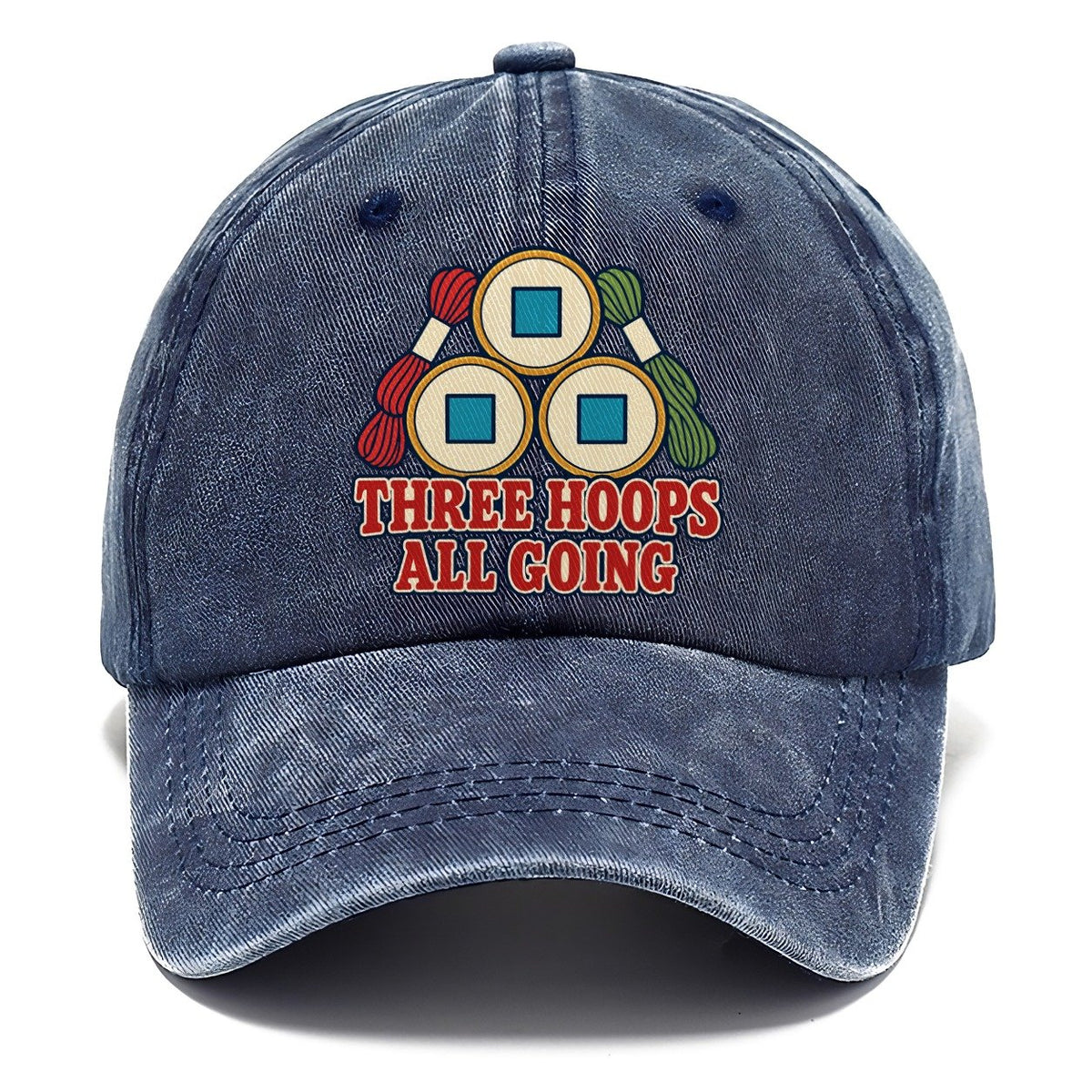 Three Hoops All Going And Needlework Classic Cap – Twilight Navy