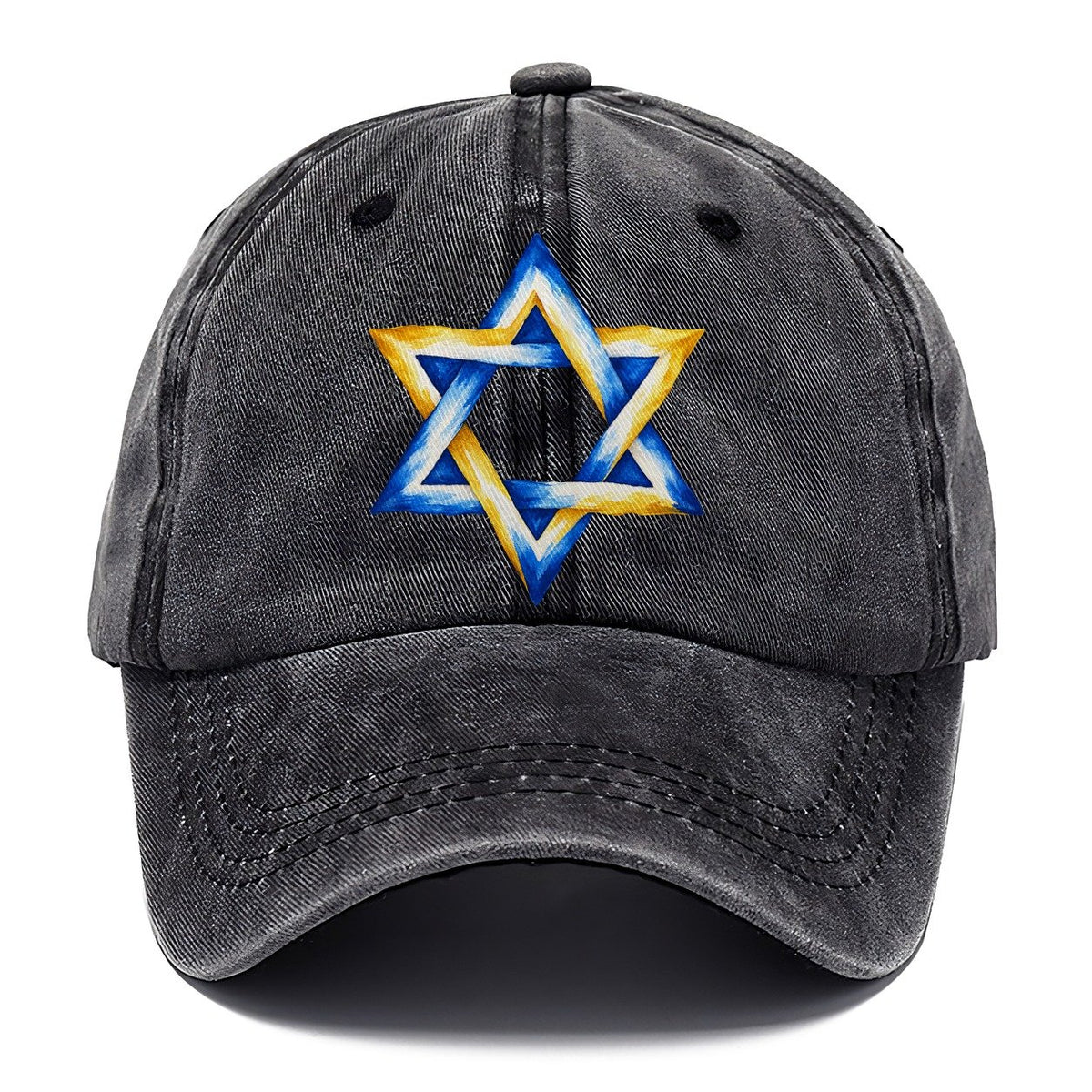 Star of David Left Chest Washed Classic Cap – Graphite