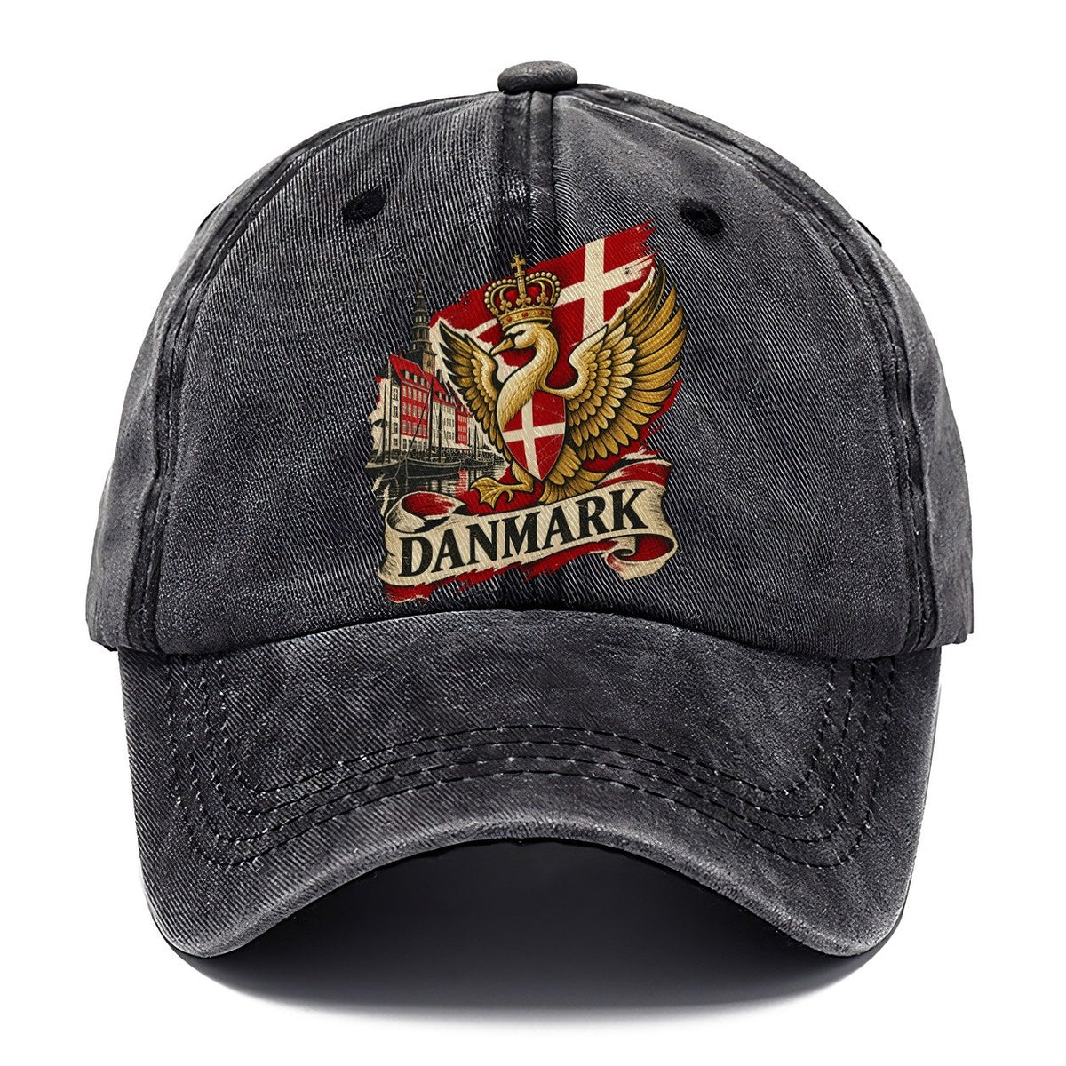 Danmark Crowned Swan Classic Cap – Graphite