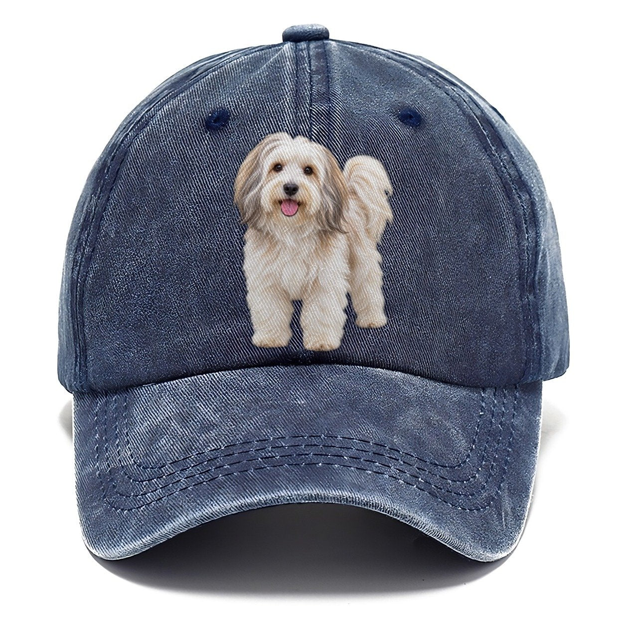 Havanese Standing Top Breeds Classic Cap – Twilight Navy
