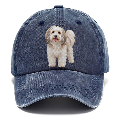 Havanese Standing Top Breeds Classic Cap – Twilight Navy