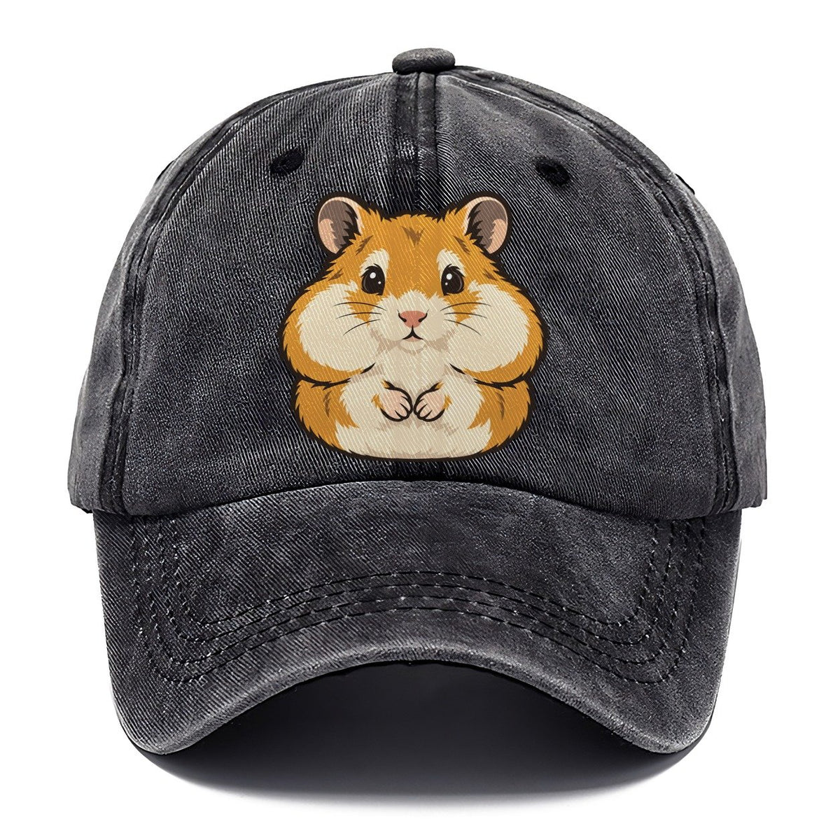 Golden Hamster Cheek Pouches Small Pet Logos Classic Cap – Graphite