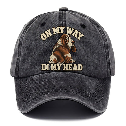 Basset Travelling In Thought Character Club Classic Cap – Graphite