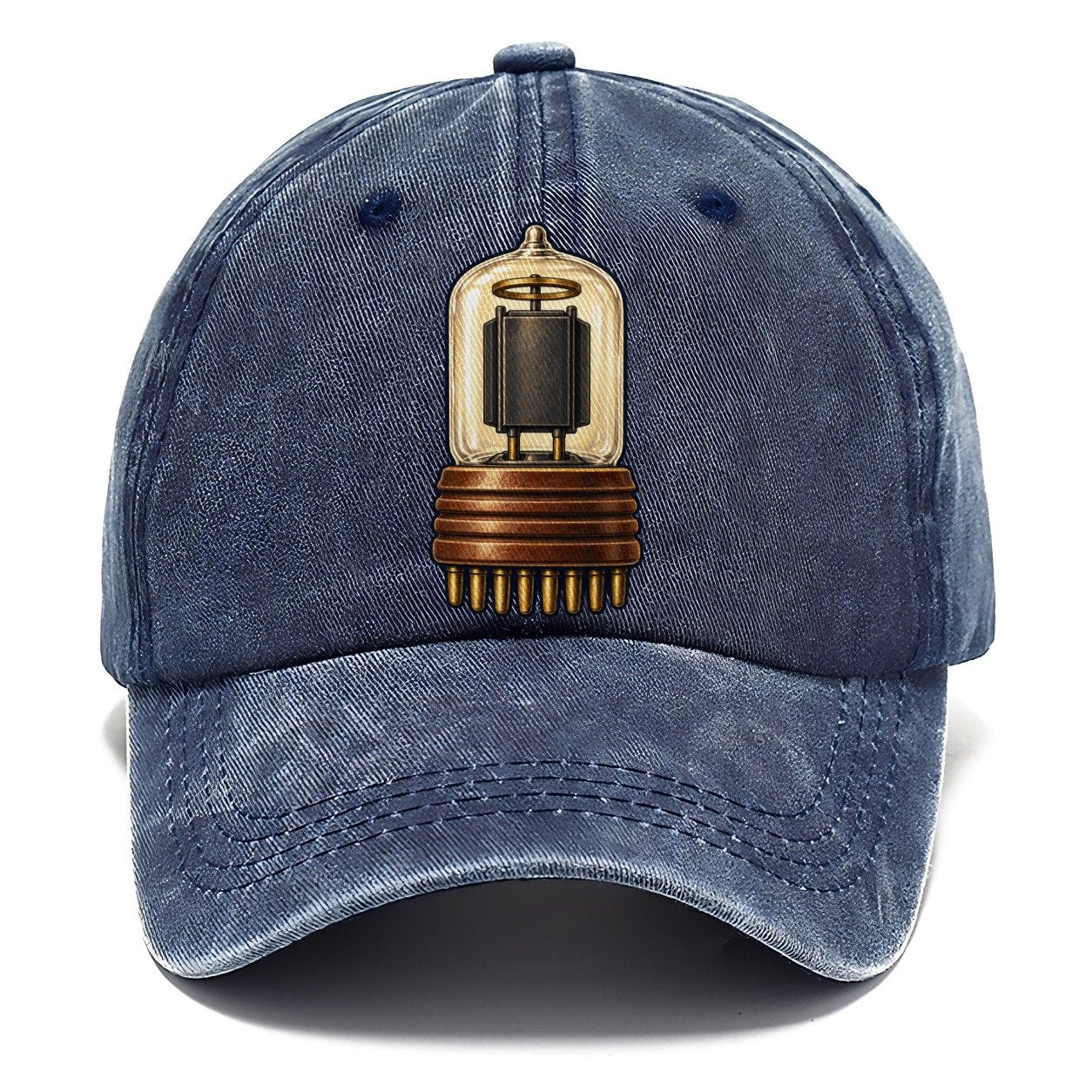 Radio Valve And Brass Pins Amateur Radio Classic Cap – Twilight Navy