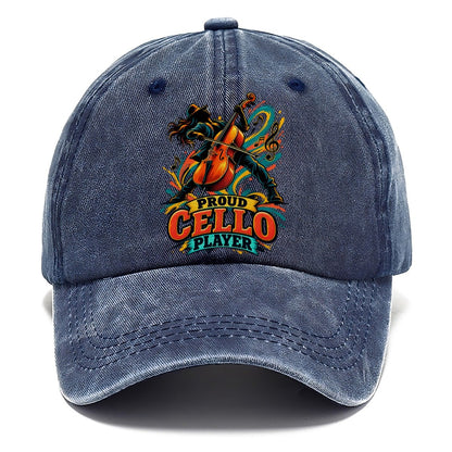 Proud Cello Player Music Instruments Classic Cap – Twilight Navy