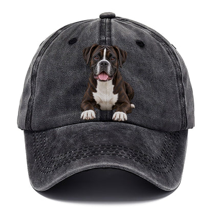 Black Reverse Brindle Boxer Classic Cap – Graphite