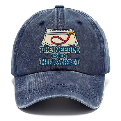 The Needle Is In The Carpet And Needlework Classic Cap – Twilight Navy