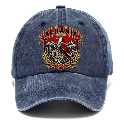 Albania Retro Badge Country Logos Classic Cap – Twilight Navy