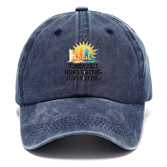 Family Fishes Together Classic Cap – Twilight Navy