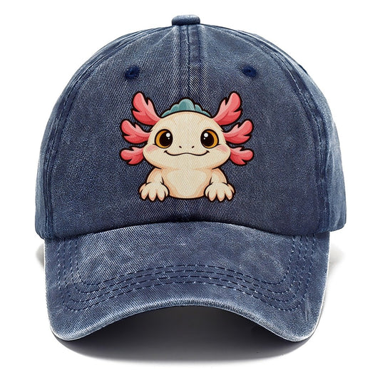 Tank Room Axolotl Aquarium Keeping Classic Cap – Twilight Navy