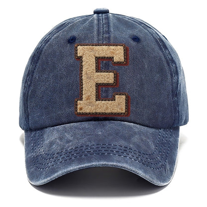 Varsity Chenille E Monogram Classic Cap – Twilight Navy